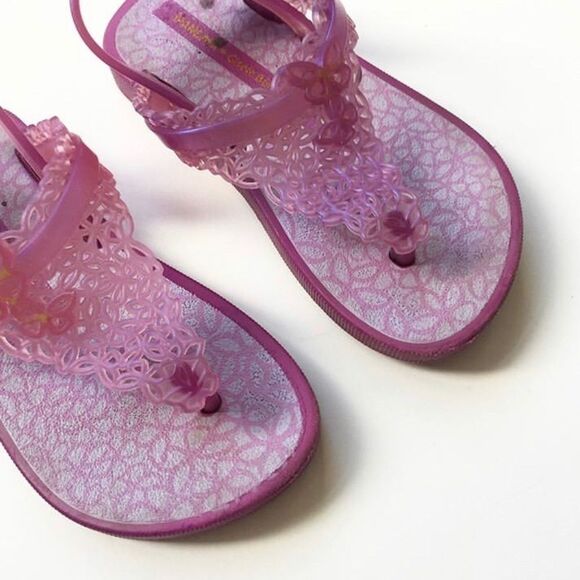 Ipanema purple jelly sandals EUC size 21/6 fits 5 - Picture 3 of 4